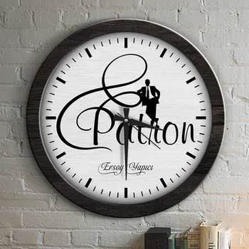 

Personalized Professional Boss Wood Wall Clock-2