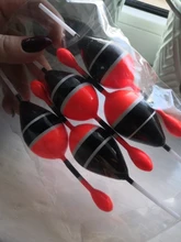 Flotador de deslizamiento de pesca, 5 unids/lote, 15g, 5g, Balsa, de madera, 5 colores