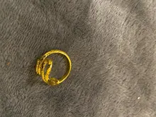 Anillo de serpiente de estilo Retro para hombre y mujer, anillo ajustable abierto en forma de serpiente Punk, Color dorado, regalo de joyería