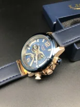 2021 en este momento deportes Casual para hombres superior de la marca de lujo de Cuero militar relojes de muñeca relojes para hombres de moda cronógrafo reloj de pulsera