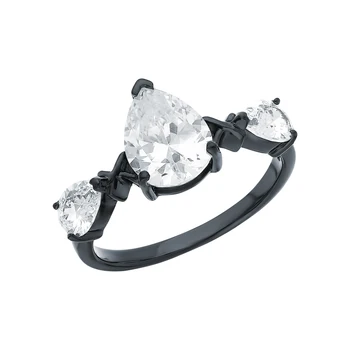 

Silver ring with cubic zirconia sunlight sample 925