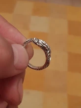 Único memoria Retro dragón dominante de plata tailandesa hombre de Plata de Ley 925 mujeres Apertura de tamaño variable anillos SRI513