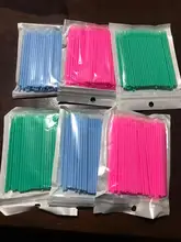 Eyelashes-Extension Micro-Brush Disposable NATUHANA 100pcs for Removing-Swab Individual-Lash