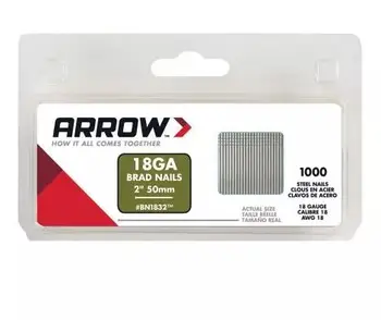 

Straight Nail For Electric Nail and Furniture Stapler Staple Gun for Frame CarpM3.5 80pcs BN1832 50mm 1000 staples crwon nails