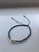 ZMZY-Pulsera de Perlas Naturales Miyuki de cuentas finas hechas a mano para mujer, brazaletes de piedras de vidrio negro, cuerda ajustable Bohemia, joyería para mujer