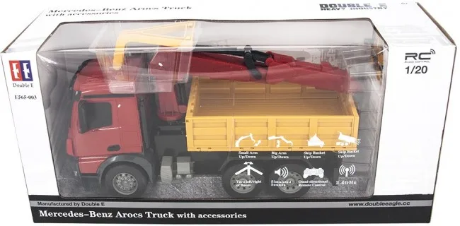 Радиоуправляемый кран Double E Mercedes-Benz Arocs 1:20 2.4G- E565-003