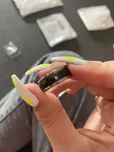 SHOUMAN-Anillos de Compromiso de acero inoxidable para parejas, joyería elegante de alta calidad, cristal brillante