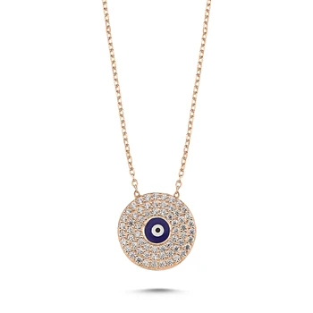 

Merve Gümüş'ten 925 Sterling Zircon Stone & Eyes Necklace