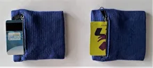 Monedero para la muñeca con cremallera, accesorio para correr, viajar, ciclismo, seguro, bolsa deportiva, almacenamiento de algodón, 7 colores a elegir