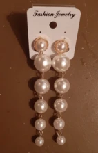 Clásico de alta calidad grande de imitación gota de agua perla Clip en pendientes sin Piercing para las mujeres de la boda Clips de oreja regalo