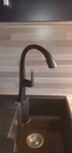 Kitchen Faucet Tap Pull-Out Cold-Mixer Rotating Chrome Matte Black Dual-Water-Modes Hot