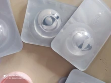 Lentes de contacto para Cosplay, lentillas de Color rojo y blanco para ojos de Halloween, 1 par