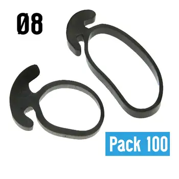 

INDUSTRIAL DOJA | rubber gum Anchor's 8 cm | PACK 100 | Ring elastic rubber for tighten, entutorar