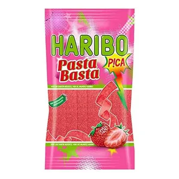 

Pasta enough strawberry Haribo 75 gr. Sheets strawberry Sting Sting