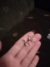 XIYANIKE-pendientes de circón con lazo para mujer, de Plata de Ley 925, moda coreana, gran oferta, VES6613