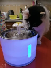 Dispensador de agua para mascotas, bebedero automático para gatos y perros, dispensador de agua eléctrico con USB, bebedero silencioso