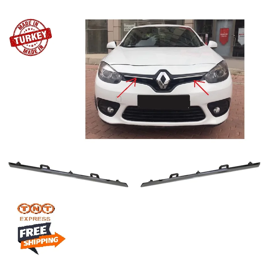 Передняя хромированная решетка радиатора для Renault Fluence 2013 2016 622564419R/бесплатная
