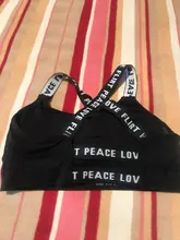 Sujetador deportivo con letras para mujer, sostén deportivo con realce, A-D, negro y blanco, para correr, Yoga, gimnasio y Fitness