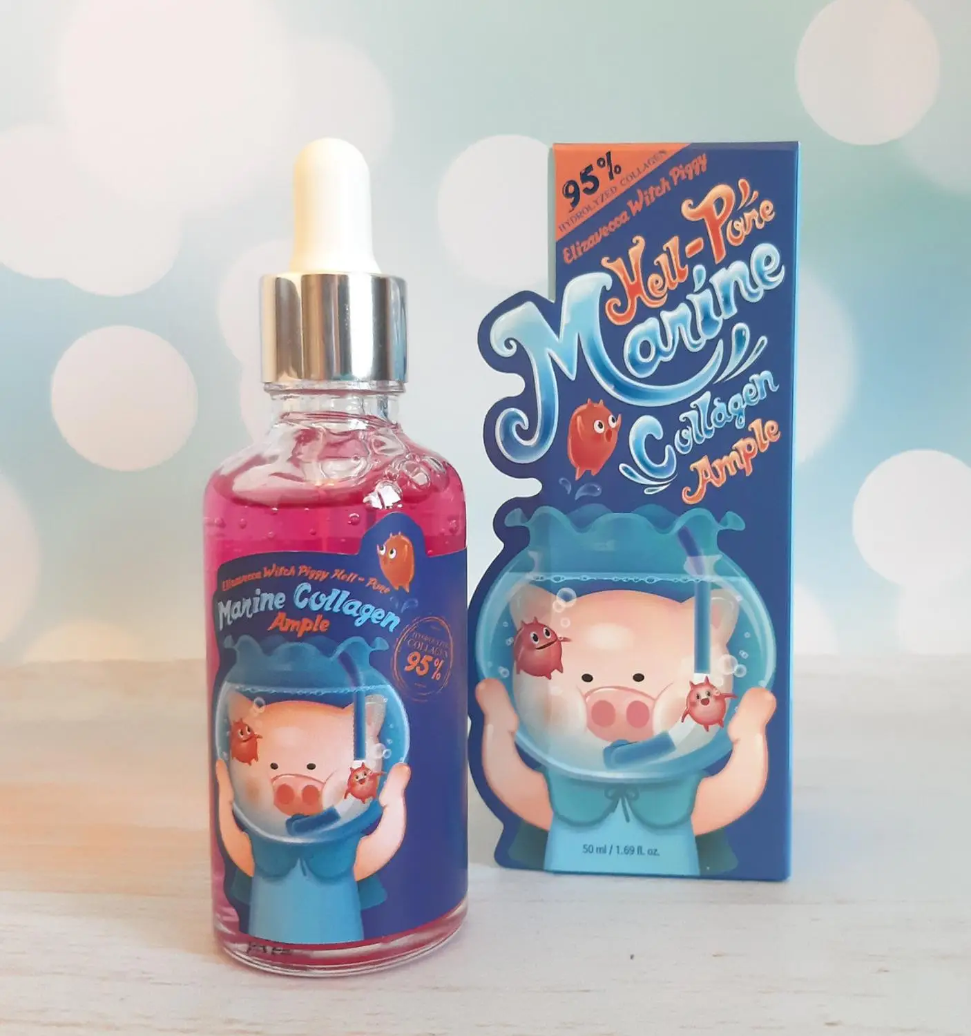 Сыворотка с морским коллагеном 95% Elizavecca Hell-Pore Marine Collagen Ample, 50 ml