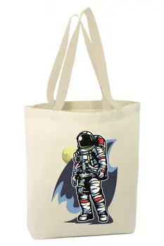 

Angemiel Bag Small Space Astronot Shopping Beach Tote Bag