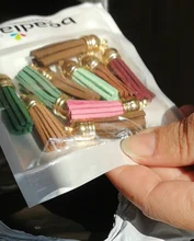 Colgante de flor de poliéster y algodón mezclado, abalorio de borla, hecho a mano para pendientes de gota, accesorios de joyería artesanal, DIY, 10 ~ 50 Uds.