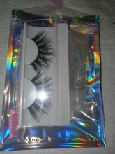 Box Sticker Packaging-Boxes Eyelashes Laser-Zip-Lock Custom-Logo Holographic Favor-Bag