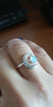 Anillo ajustable abierto de piedra lunar para mujer, de Color plata sortija de compromiso, Circonia cúbica, zirconia, circonita, zirconita, Estilo Vintage