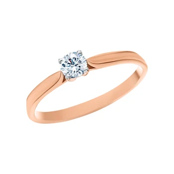 

Gold ring with diamonds sunlight sample 585