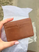 Cartera mágica de cuero para hombre, cartera pequeña con bolsillo para monedas, monedero, tarjetero, Clip para dinero en efectivo, 2021