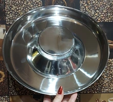 Dog-Bowl Puppy-Litter Silverstainless-Feeder Pets Dish-Weaning Food-Feeding Water And