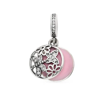 

Silver Pendant with cubic zirconia and enamel sunlight sample 925