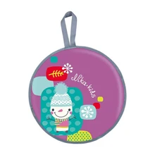 Ледянка НИКА мягкая диаметр 450 мм с рисунком снеговик