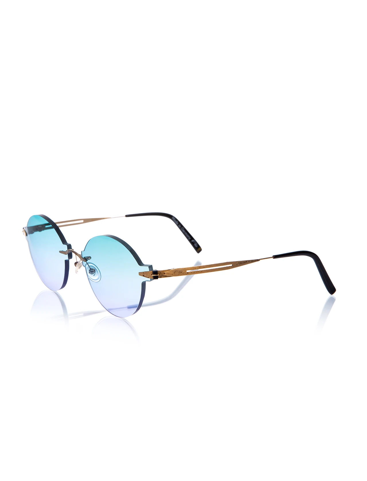 

Women's Sunglasses FLR 132 P28 C57 TITANIUM GOLD POLYCARBON ANTREFLE IRREGULAR 58-17-135