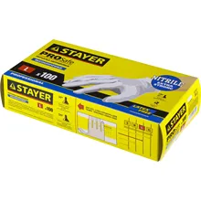 Перчатки экстратонкие STAYER L, нитриловые экстратонкие, 100 шт. 11203-L