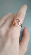 QIMING étnicos artista exagerado las mujeres anillo de rostro humano abstracto anillos de oro nudillo Midi anillo de dedo joyería de fiesta, regalo