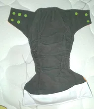 Flauta feliz lavable y reutilizable para bebé, pañal de tela de bolsillo de carbón de bambú con una apertura ajustable para bebé de 3-15kg