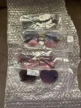 Gafas de sol sin montura con forma de corazón para niños, anteojos de sol deportivos a la moda, con Lentes rojas en color gris y Rosa, con UV400