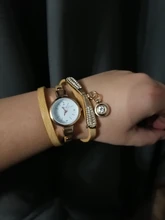 Marca Duoya relojes de pulsera para las mujeres de oro de lujo de moda de cristal de cuarzo reloj de pulsera reloj Vintage para damas Dropshipping. Exclusivo.