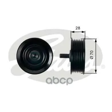 T36410_ролик Паразитный!Hyundai I30/Ix35/Santafe 2.0-2.2crdi 07 Gates T36410 Gates арт. T36410