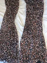 Sweetown marrón leopardo Y2K Joggers de cintura alta pantalones doble capa de red E chica estética Pantalones mujer pantalones de chándal