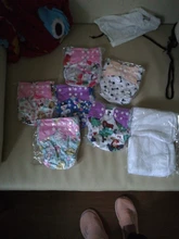 [Simfamily] 6 uds pañal + 6 uds insertar lavable pañal de tela para bebé cubierta de pañal ajustable reutilizable pañales de tela disponible