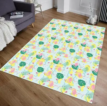 

Flamingo 1 Patterned Carpet ,Non Slip Floor Carpet,Teen's Carpet,Turkish Rug