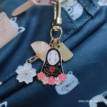 Keychain Airpods-Accessories Charm Pendent Key-Ring Blossom Spirited Away Anime Cherry