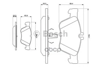 

Pads TORM disk MB W210 W211 A208 Chrysler 300 C crossfire Bosch art. 0986494001