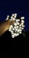 Crystal-Ball Fairy-Lights Led-String Solar-Lamp Christmas-Decor Power LEDS Garden Outdoor