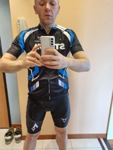 Verde fluorescente STRAVA ciclismo Jersey conjuntos rojo bicicleta shorts de ciclismo de manga larga ropa de bicicleta maillot bibers de Jersey de ciclismo