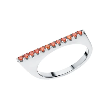 

Silver ring with cubic zirconia sunlight sample 925