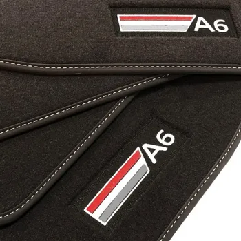 

Audi A6 C5 Restyling sedan mats (2002 - 2004) Velour logo