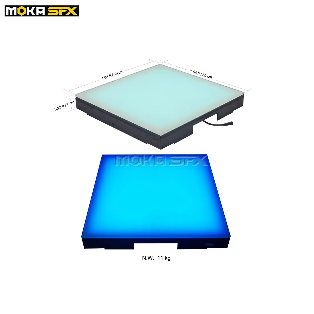 2 шт. светильник RGB 3в1 с sd-картой и источником питания интерактивный танцпол