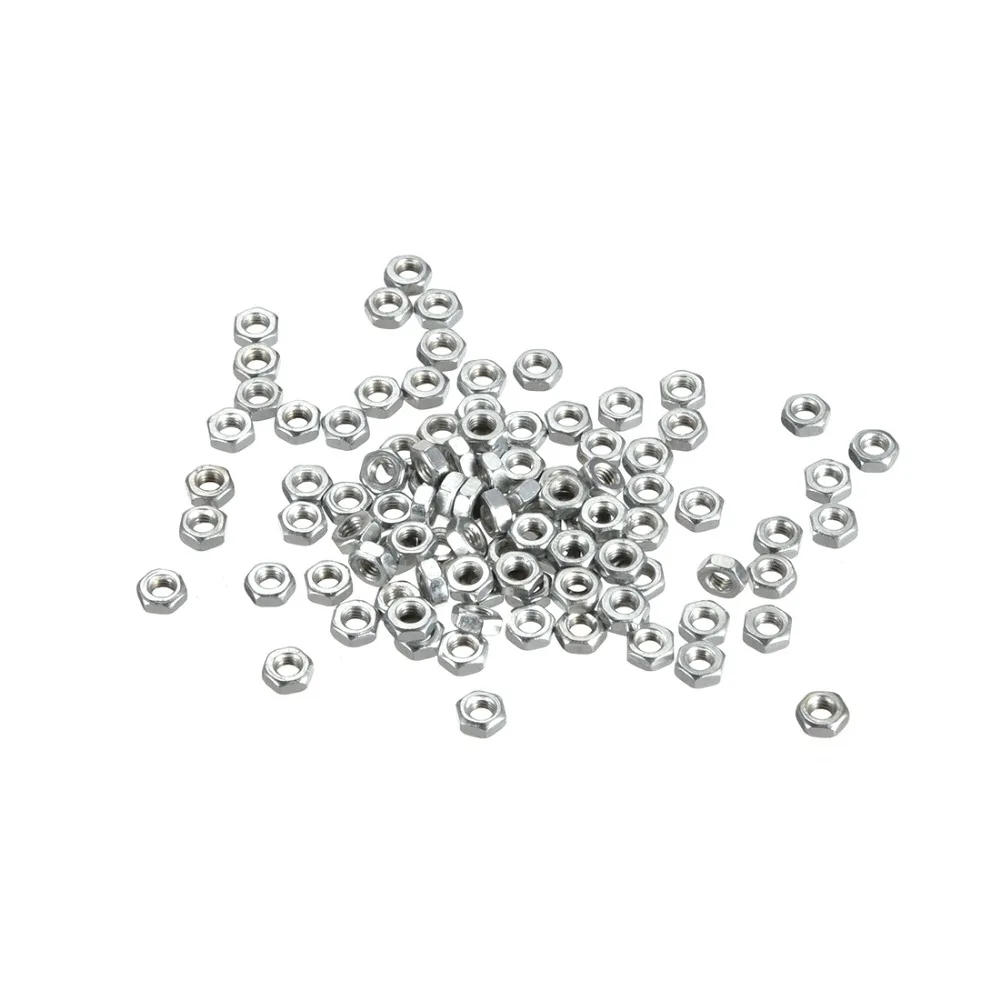 Uxcell 4-200 шт./лот Метрическая резьба M2 M2.5 M3 M4 M5 M6 M8 M10 M14 шестигранные гайки из углеродистой стали шестигранные гайки для болта